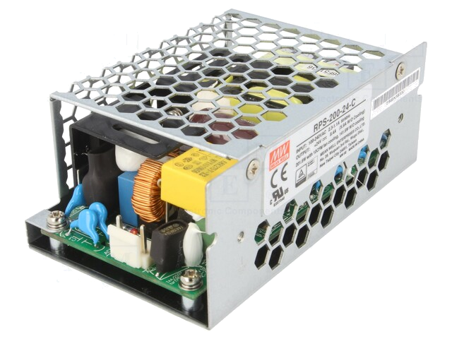 Voedingseenheid: schakelende; open; 200W; 113÷370VDC; 80÷264VAC Voedingseenheid: schakelende; open; 200W; 113÷370VDC; 80÷264VAC